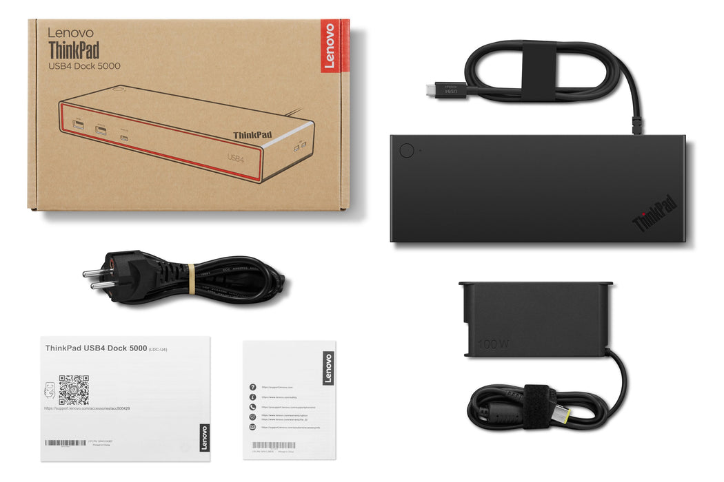 EAN 195892132486 - Lenovo ThinkPad USB4 Dock 5000 Alámbrico Thunderbolt 4 Negro imagen 14