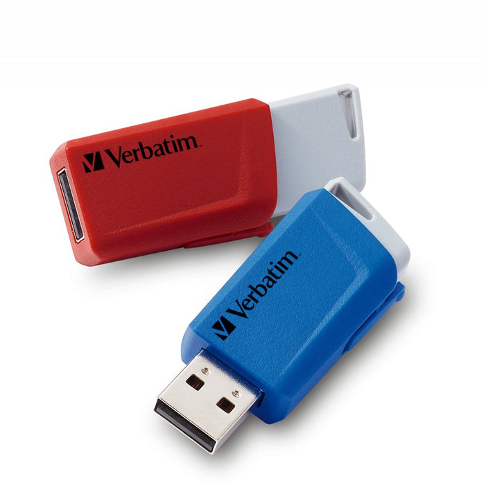 EAN 0023942493082 - Verbatim Store 'n' Click unidad flash USB 32 GB USB tipo A 3.2 Gen 1 (3.1 Gen 1) Azul, Gris, Rojo imagen 1