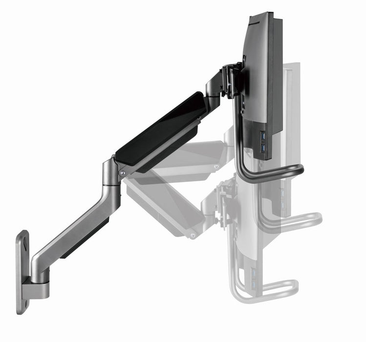 EAN 8716309127660 - Gembird Laikiklis Adjustable wall 2-display mounting arm 17-32inch iki 8kg imagen 8