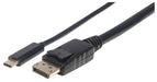 EAN 0766623152471 - Manhattan 152471 adaptador de cable de vídeo 1 m USB Tipo C DisplayPort Negro imagen 1