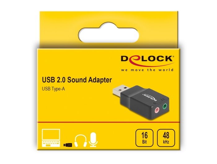 EAN 4043619666348 - DeLOCK 66634 cambiador de género para cable USB 2.0 Type-A 2 x 3.5 mm 3 pin Negro imagen 4