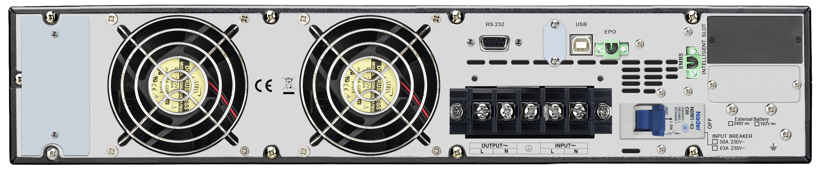 EAN 731304346296 - APC SRV6KRIRK sistema de alimentación ininterrumpida (UPS) Doble conversión (en línea) 6 kVA 6000 W imagen 2