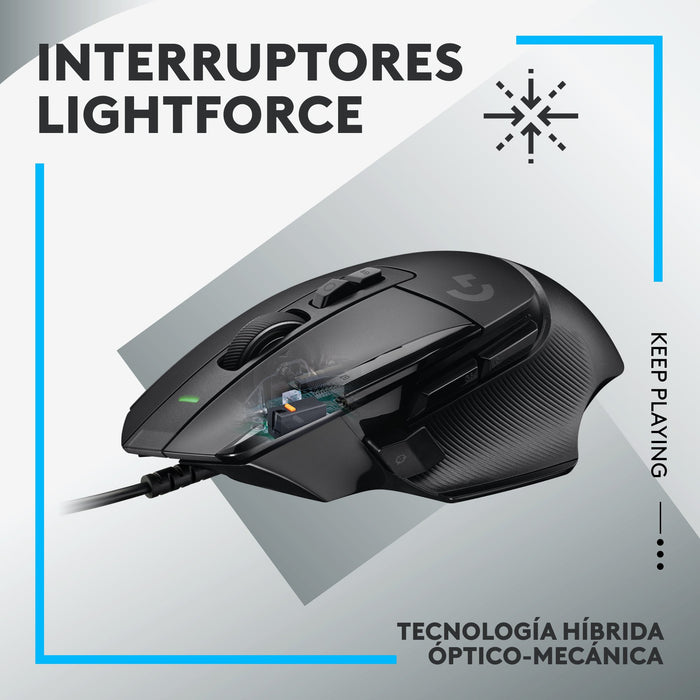 EAN 5099206096301 - Logitech G 910-006139 ratón Juego mano derecha USB tipo A Óptico 25600 DPI imagen 4