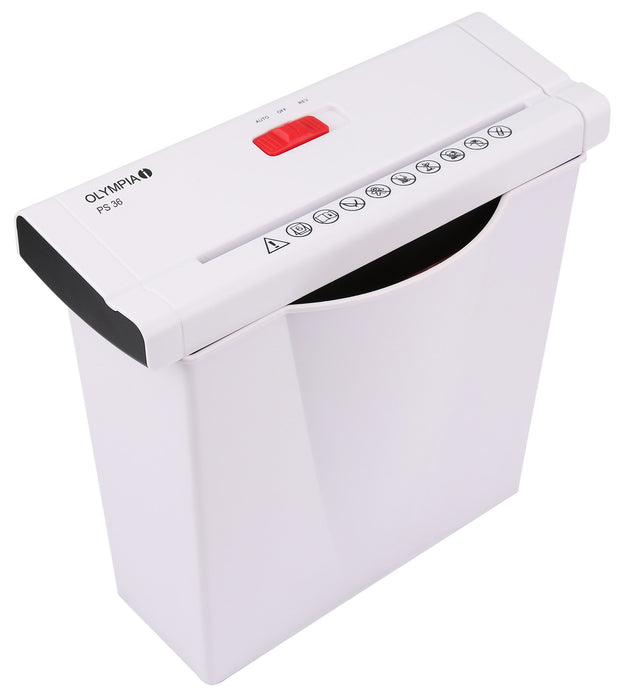EAN 4030152027071 - Olympia 2707 triturador de papel Corte en tiras 34 cm Blanco imagen 4