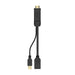 EAN 8436574707373 - AISENS A122-0642 adaptador de cable de vídeo 0,1 m HDMI tipo A (Estándar) DisplayPort + USB Type-A imagen 2