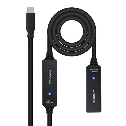 EAN 8433281015340 - Nanocable 10.01.1312 cable USB USB 3.2 Gen 1 (3.1 Gen 1) 10 m USB C Negro imagen 1