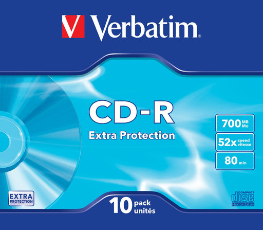 EAN 0023942434153 - Verbatim CD-R Extra Protection 700 MB 52x 10 pieza(s) imagen 1