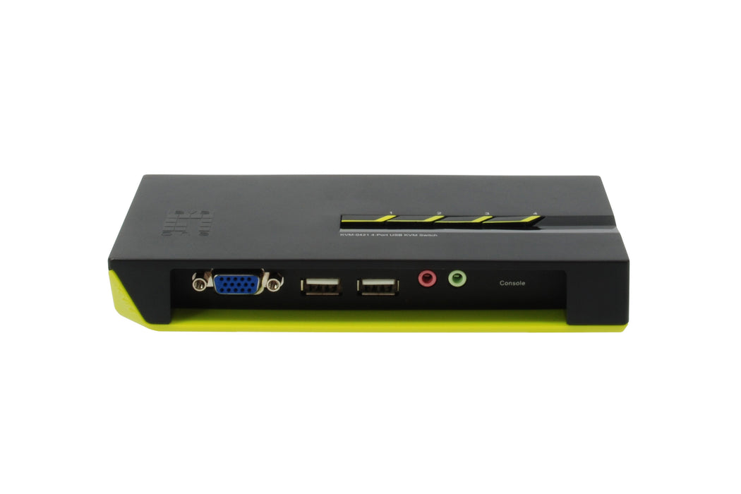EAN 4015867137871 - LevelOne KVM-0421 interruptor KVM Negro, Verde imagen 5