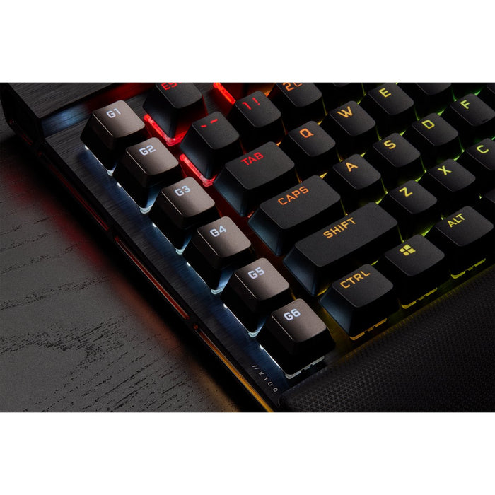 EAN 0840006624042 - Corsair K100 RGB Optical-Mechanical Gaming teclado Juego USB QWERTZ Alemán Negro imagen 22