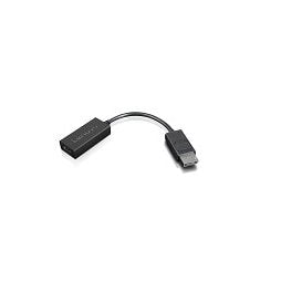 EAN 0192940376281 - Lenovo 4X90R61023 adaptador de cable de vídeo 0,225 m DisplayPort HDMI tipo A (Estándar) Negro imagen 1