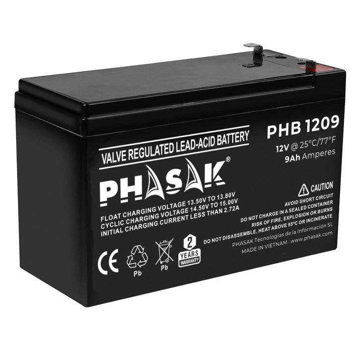 EAN 5605922047222 - Phasak PHB 1209 batería para sistema ups Sealed Lead Acid (VRLA) imagen 1