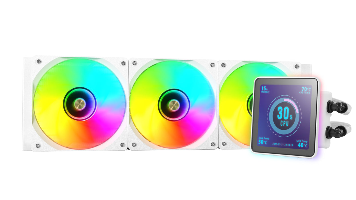 EAN 8435693110736 - Mars Gaming ML-VISIONPRO360W Procesador Sistema de refrigeración líquida todo en uno 12 cm Blanco 1 pieza imagen 5