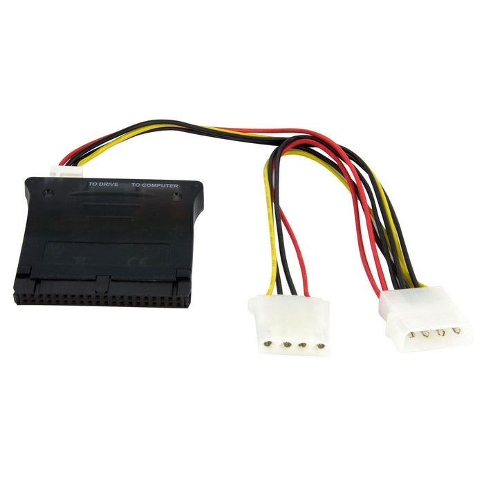 EAN 0065030836982 - StarTech.com PATA2SATA3 cambiador de género para cable 2 x SATA Data 7 pin M/1 x IDE 40 pin F SP4 M Negro imagen 3