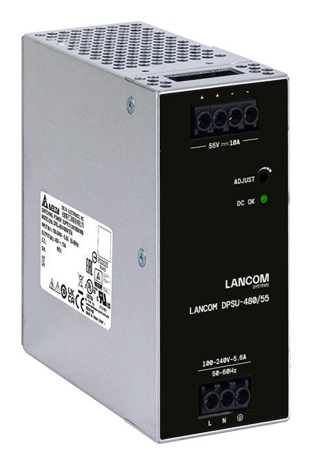 EAN 4044144614354 - LANCOM DPSU-480/55 unidad de fuente de alimentación 480 W TS35 DIN Negro, Acero imagen 1