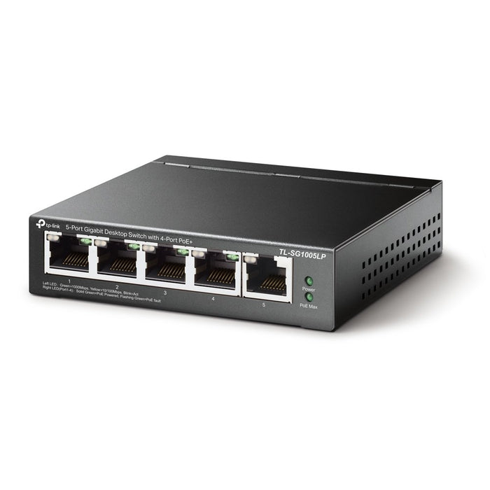 EAN 6935364052720 - TP-Link TL-SG1005LP switch No administrado Gigabit Ethernet (10/100/1000) Energía sobre Ethernet (PoE) Ne imagen 2