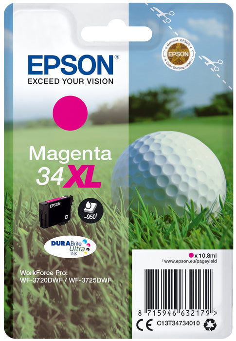 EAN 8715946632179 - Epson Golf ball C13T34734010 cartucho de tinta 1 pieza(s) Original Alto rendimiento (XL)imagen 1)