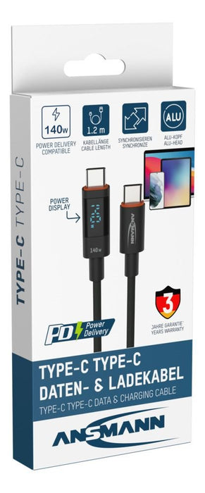 EAN 4013674197675 - Ansmann 1700-0176 cable USB USB 2.0 1,2 m USB C Antracita imagen 11