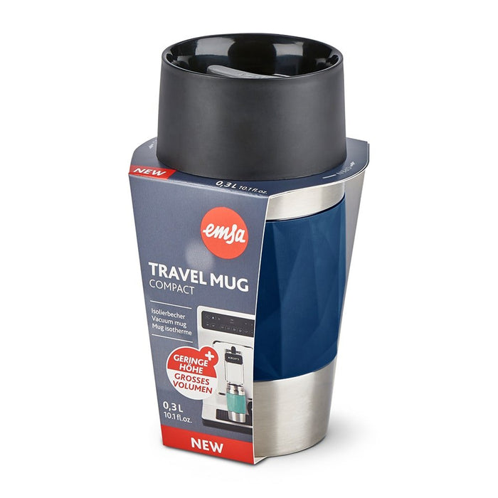 EAN 4009049540474 - EMSA Travel Mug Compact 300 ml Azul, Acero inoxidable imagen 9
