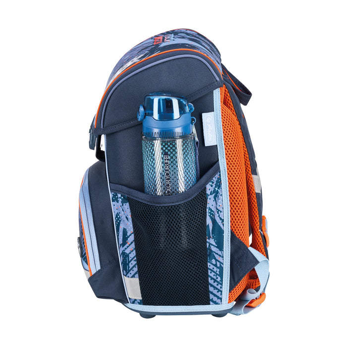 EAN 4008110397139 - Herlitz Loop Plus TechMech juego de mochila escolar Niño Poliéster Azul, Naranja imagen 9
