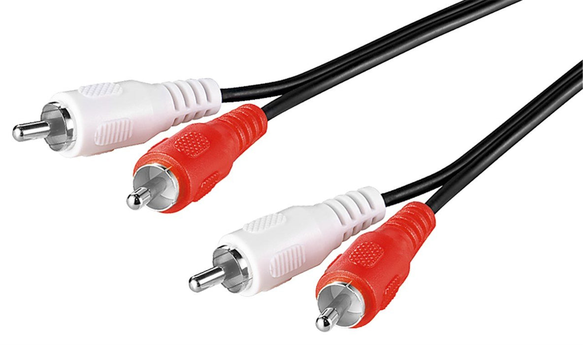 EAN 4040849504075 - Goobay 50407 cable de audio 2,5 m 2 x RCA Negro, Rojo, Blanco imagen 1