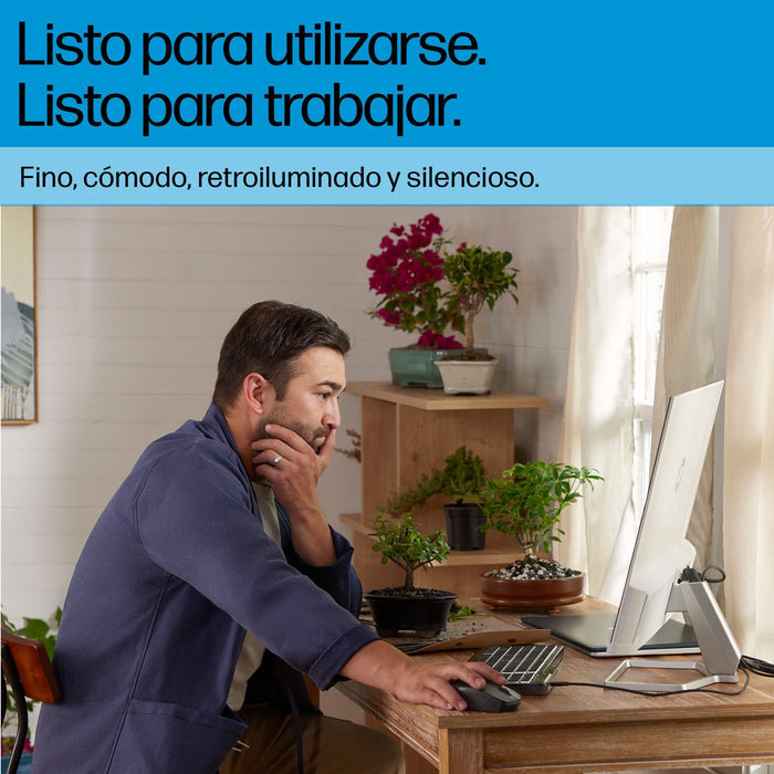 EAN 0197192768853 - HP 405 Multi-Device Backlit Wired Keyboard teclado Oficina USB QWERTY Inglés Negro imagen 11