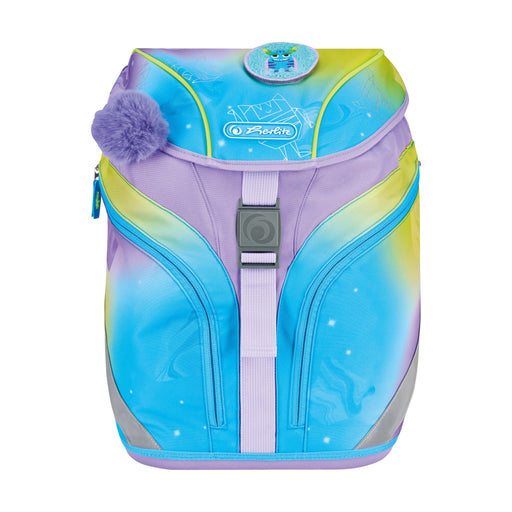 EAN 4008110395371 - Herlitz SoftLight GREENline Little Monster juego de mochila escolar Chica Poliéster Azul, Lila, Amarillo imagen 2