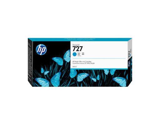 EAN 0889296103301 - HP 727 300-ml Cyan DesignJet Ink Cartridge cartucho de tinta 1 pieza(s) Original Alto rendimiento (XL) imagen 1