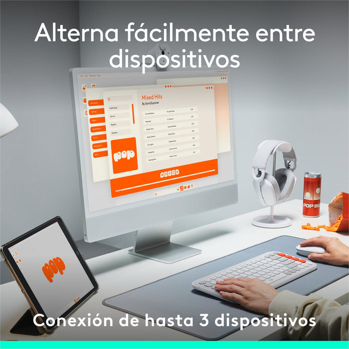 EAN 5099206127562 - Logitech 920-013068 teclado Universal Bluetooth QWERTY Español Grafito imagen 8