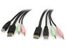 EAN 0065030840125 - StarTech.com DP4N1USB6 cable para video, teclado y ratón (kvm) Negro 1,829 m imagen 1