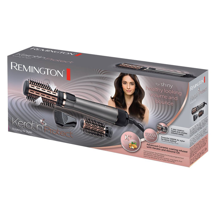 EAN 4008496938384 - Remington AS8810 Utensilio de peinado Cepillo de aire caliente Vapor Plata, Negro, Oro 1000 W 3 m imagen 2