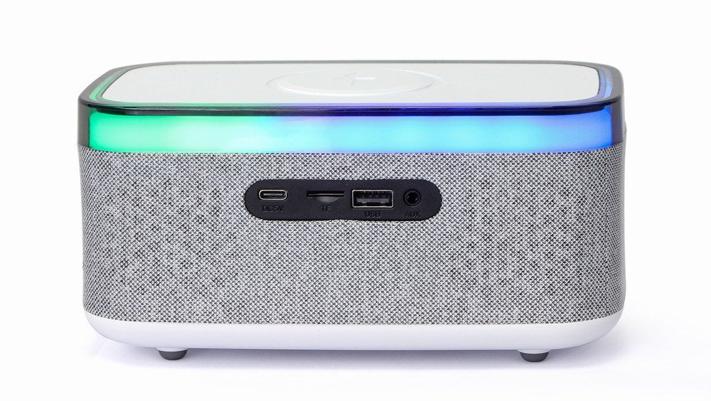 EAN 8716309131414 - Gembird DAC-SPKBT-QC15-GR despertador Reloj despertador digital Gris, Blanco imagen 4