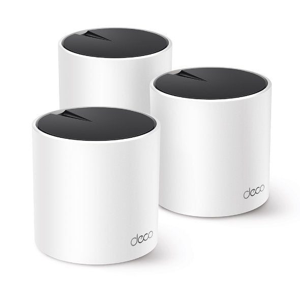 EAN 0840030711046 - TP-Link DECO X55 (3-Pack) Doble banda (2,4 GHz / 5 GHz) Wi-Fi 6 (802.11ax) Blanco Interno imagen 1