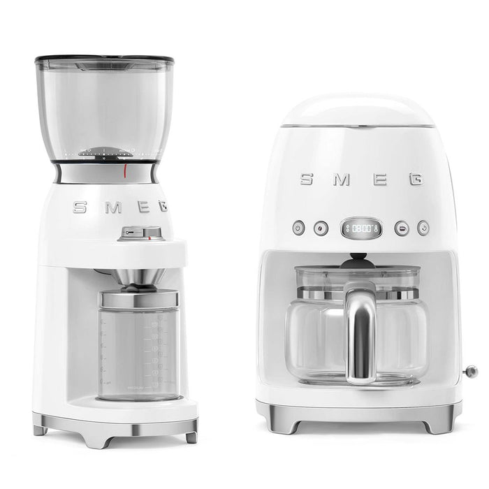 EAN 8017709318017 - Smeg CGF11WHEU molinillo de café 150 W Transparente, Blanco imagen 6