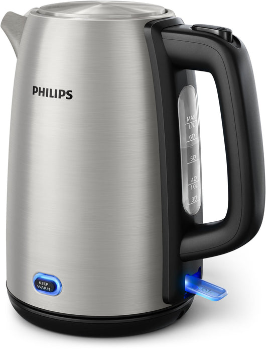 EAN 8710103839125 - Philips Viva Collection HD9353/90 tetera eléctrica 1,7 L 2060 W Negro, Acero inoxidable imagen 1