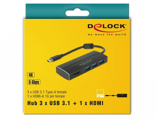 EAN 4043619639311 - DeLOCK 63931 base para portátil y replicador de puertos USB 3.2 Gen 1 (3.1 Gen 1) Type-C Negro imagen 2