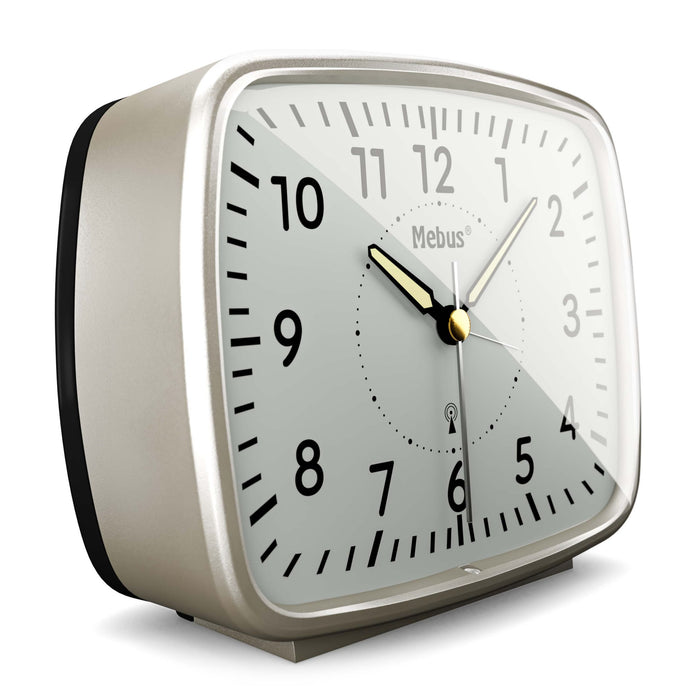 EAN 4007218253620 - Mebus Radio Reloj despertador digital Plata, Blanco imagen 4