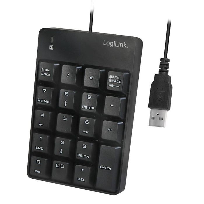 EAN 4052792051636 - LogiLink ID0184 teclado numérico Portátil Negro imagen 1
