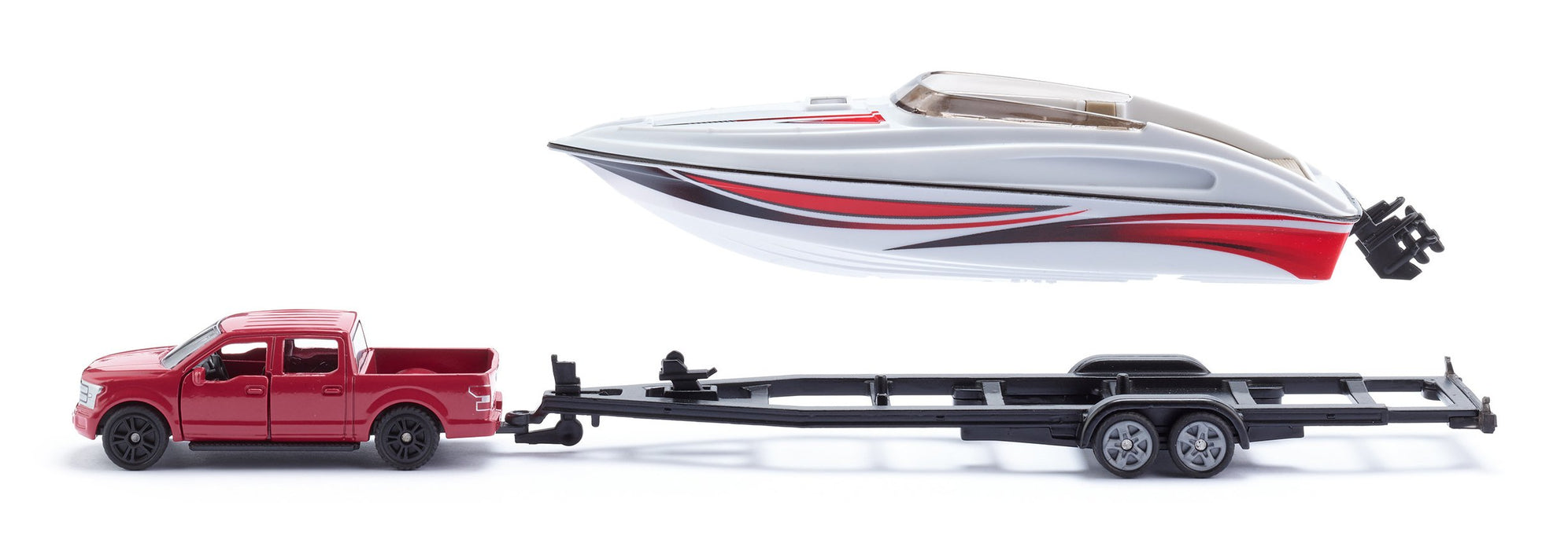 EAN 4006874025688 - Siku Ford F150 with motorboat Set de modelos a escala de coches Previamente montado 1:50 imagen 2