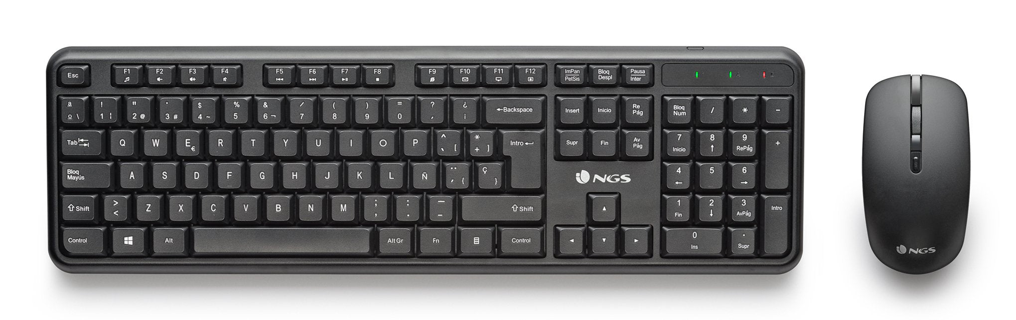 EAN 8435430627497 - NGS SERENITY KIT (QUERTY, ES) teclado Ratón incluido Universal RF inalámbrico QWERTY Español Negro imagen 1
