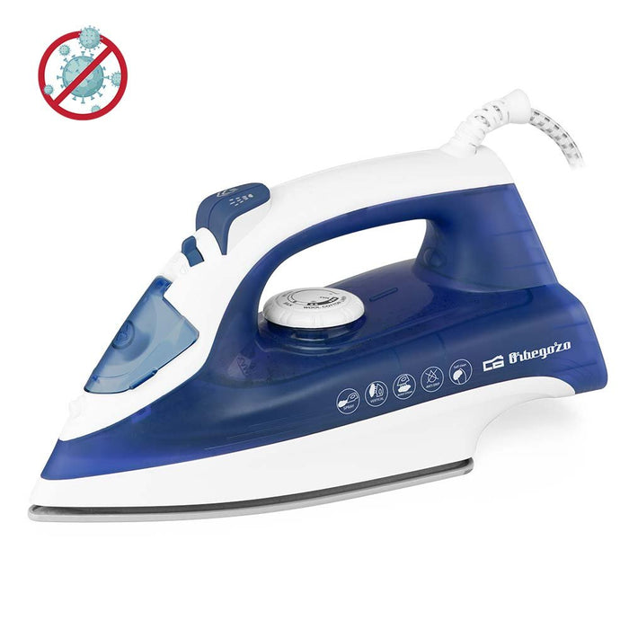 EAN 8435568406384 - Orbegozo SV 2250 plancha Plancha vapor-seco Suela de cerámica 2200 W Azul, Blanco imagen 7