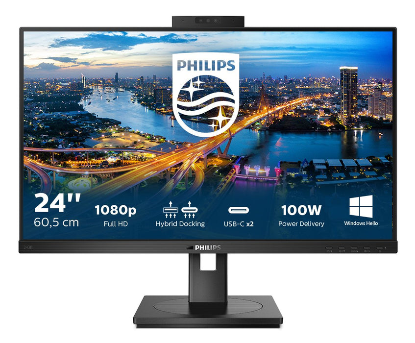 EAN 8712581771096 - Philips B Line 243B1JH/00 pantalla para PC 60,5 cm (23.8") 1920 x 1080 Pixeles Full HD LCD Negro imagen 2