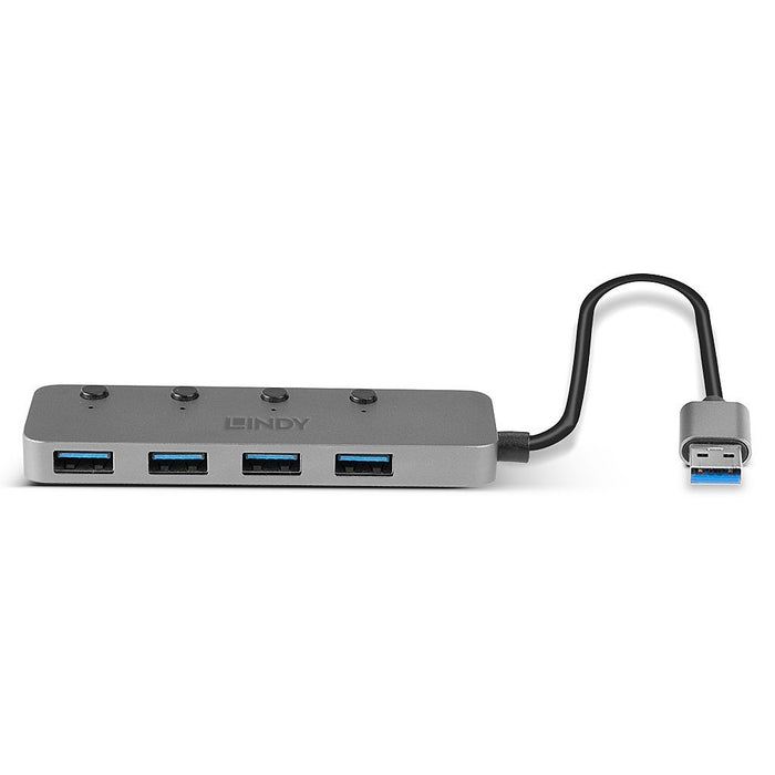 EAN 4002888433099 - Lindy 43309 hub de interfaz USB 3.2 Gen 1 (3.1 Gen 1) Type-A 5 Mbit/s Gris imagen 3