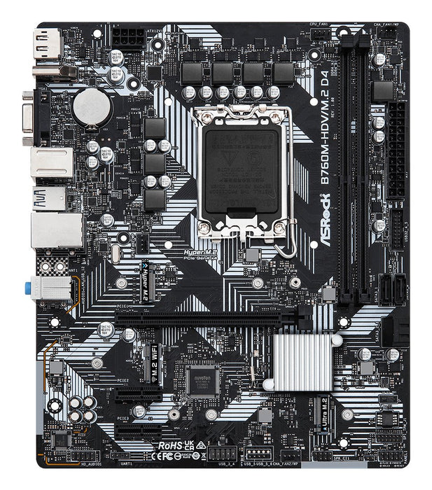 EAN 4710483942020 - Asrock B760M-HDV/M.2 D4 Intel B760 LGA 1700 micro ATX imagen 2