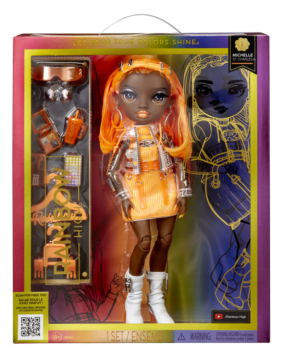 EAN 0035051583127 - Rainbow High Orange Fashion Doll -Michelle St. Charles imagen 1