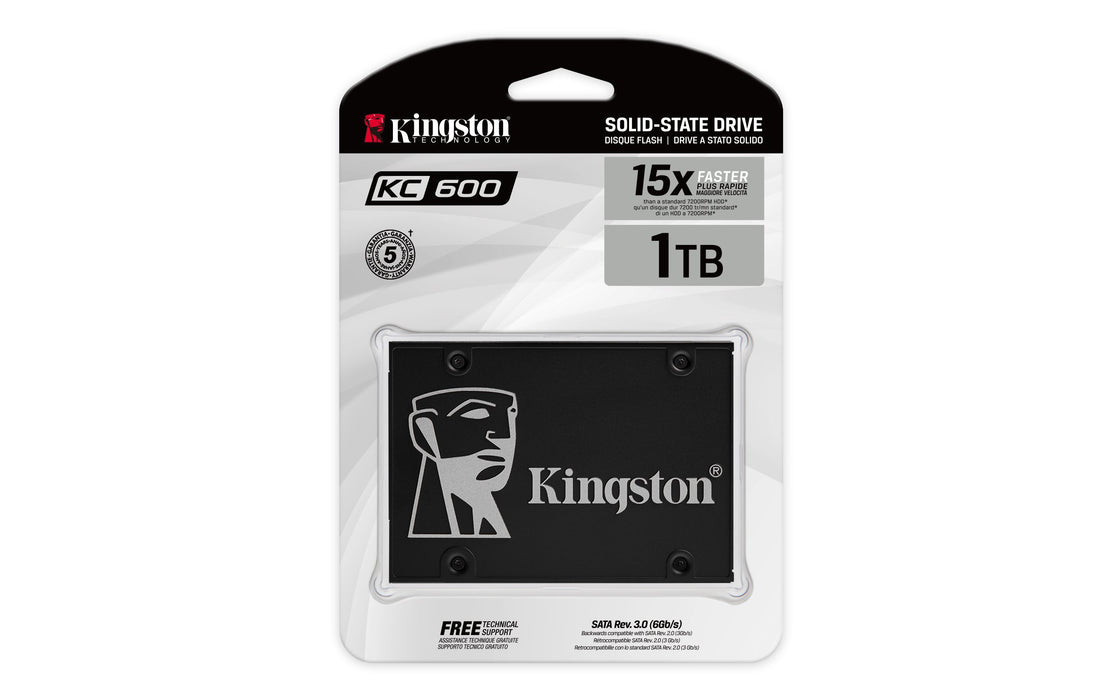 EAN 0740617300116 - Kingston Technology KC600 1,02 TB 2.5" Serial ATA III 3D TLC imagen 4