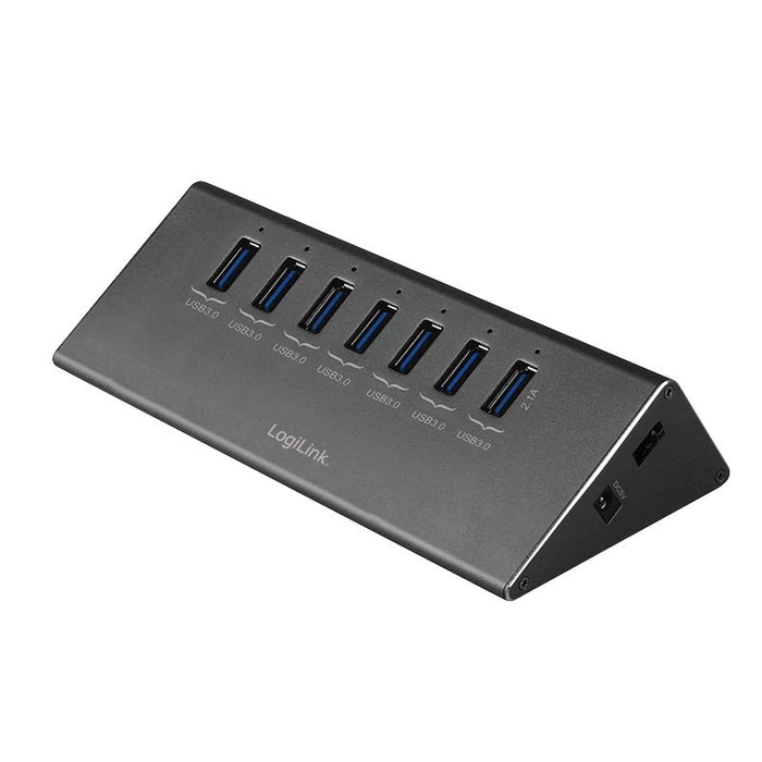EAN 4052792033694 - LogiLink UA0228 hub de interfaz USB 3.2 Gen 1 (3.1 Gen 1) Micro-B 5000 Mbit/s Aluminio, Negro imagen 1