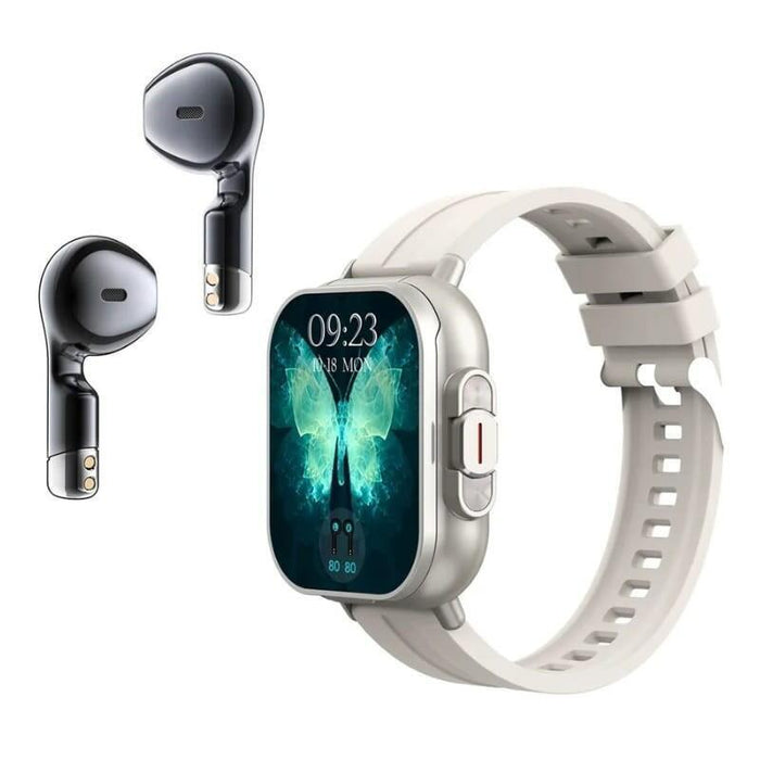 D8 Plata Con Correa De Silicona Y Auriculares