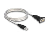 EAN 4043619634651 - DeLOCK 63465 cable de serie Negro, Transparente USB tipo A DB-9 imagen 2