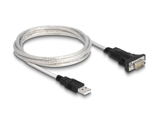 EAN 4043619634651 - DeLOCK 63465 cable de serie Negro, Transparente USB tipo A DB-9 imagen 2