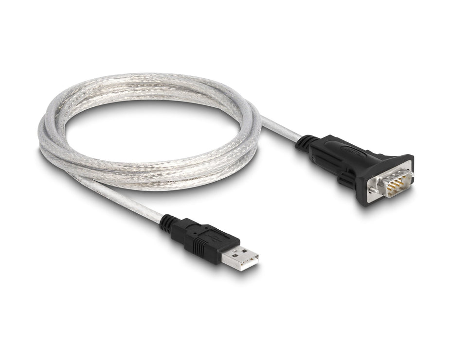 EAN 4043619634651 - DeLOCK 63465 cable de serie Negro, Transparente USB tipo A DB-9 imagen 2